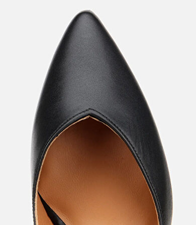 Kadın Deri Siyah İnce Topuklu Stiletto