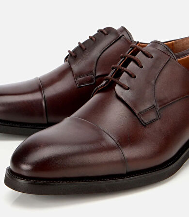 Erkek Deri Kahverengi Bağcıklı Klasik Ayakkabı