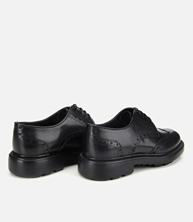 Erkek Deri Siyah  Rahat Klasik Ayakkabı