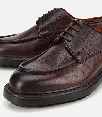 Erkek Deri Kahverengi Yumuşak Dokulu Klasik Ayakkabı