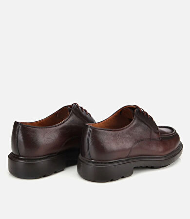 Erkek Deri Kahverengi Yumuşak Dokulu Klasik Ayakkabı