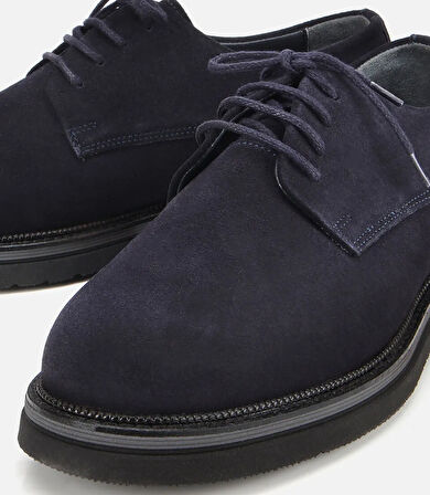 Erkek Süet Deri Lacivert Hafif Tabanlı Günlük Ayakkabı