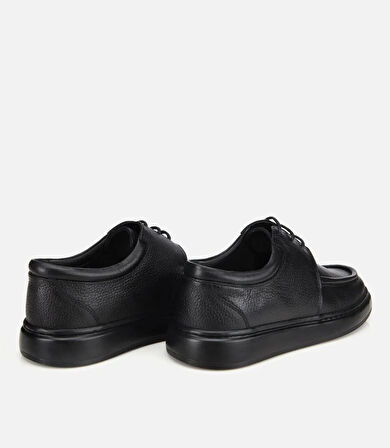 Erkek Deri Siyah Yumuşak Dokulu Comfort Günlük Ayakkabı