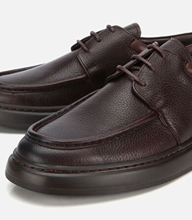 Erkek Deri Kahverengi Yumuşak Dokulu Comfort Günlük Ayakkabı