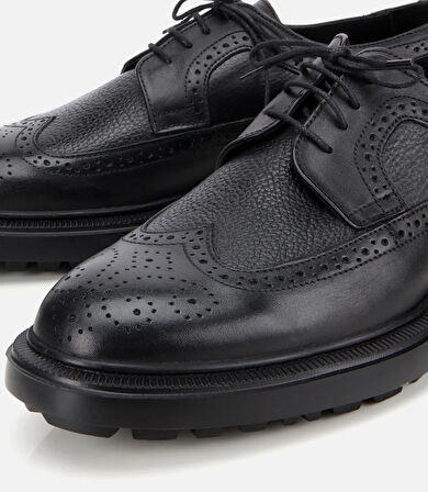 Erkek Deri Siyah Yumuşak Dokulu Günlük Ayakkabı