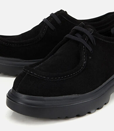 Erkek Süet Deri Siyah Yüksek Tabanlı Günlük Ayakkabı