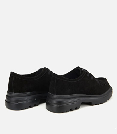 Erkek Süet Deri Siyah Yüksek Tabanlı Günlük Ayakkabı