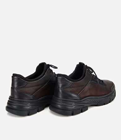 Erkek Nubuk Deri Kahverengi Comfort Spor Ayakkabı