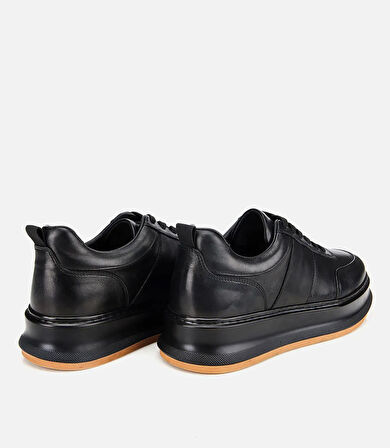 Erkek Deri Siyah Yumuşak Dokulu Günlük Ayakkabı