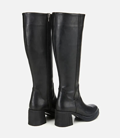 Kadın Siyah Yüksek Topuklu Çizme