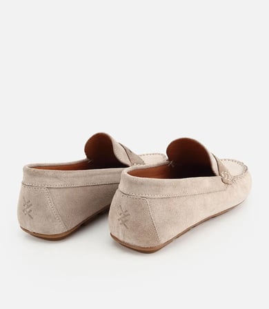 Erkek Süet Deri Bej Comfort  Günlük Loafer