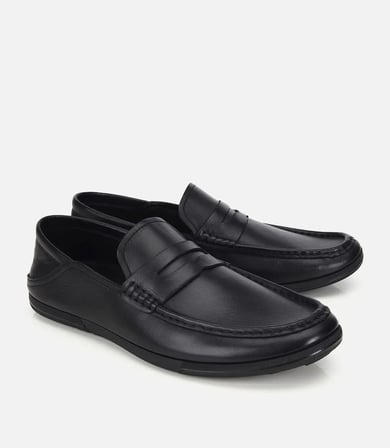 Erkek Deri Siyah Comfort Günlük Loafer Ayakkabı
