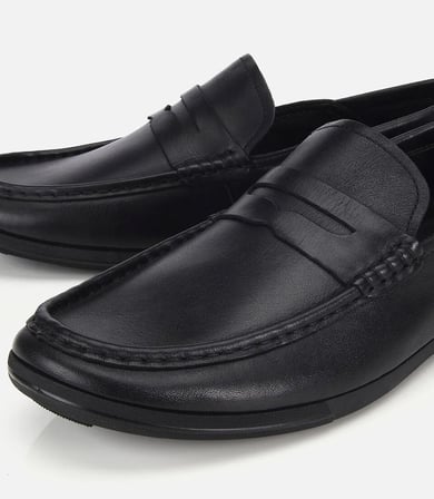 Erkek Deri Siyah Comfort Günlük Loafer Ayakkabı