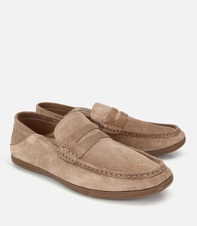 Erkek Süet Deri Açık Kahverengi Comfort Loafer