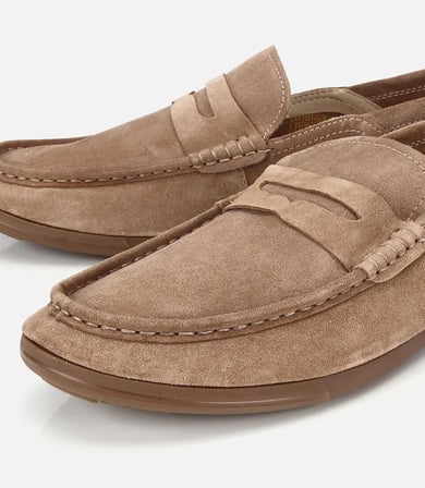 Erkek Süet Deri Açık Kahverengi Comfort Loafer
