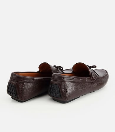 Erkek Deri Kahverengi Fiyonk Detaylı Günlük Loafer
