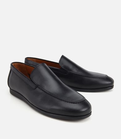 Erkek Deri Siyah Yumuşak Dokulu Klasik Loafer
