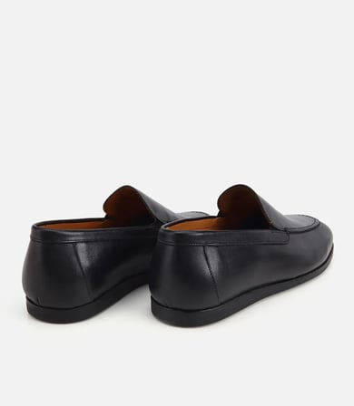 Erkek Deri Siyah Yumuşak Dokulu Klasik Loafer