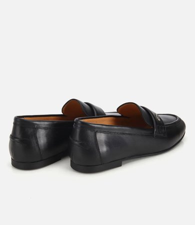 Kadın Deri Siyah Yumuşak Dokulu Klasik Loafer