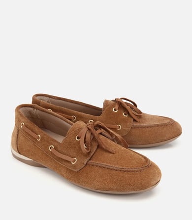 Kadın Süet Deri Taba Comfort Günlük Loafer