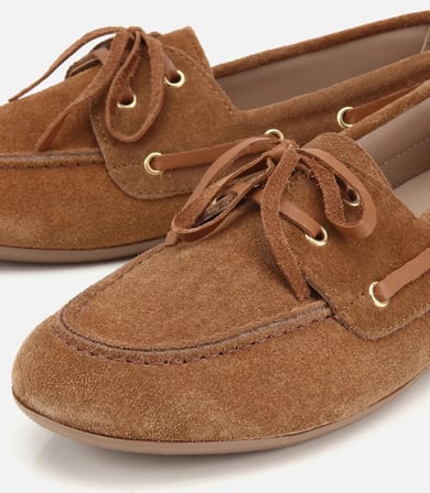 Kadın Süet Deri Taba Comfort Günlük Loafer