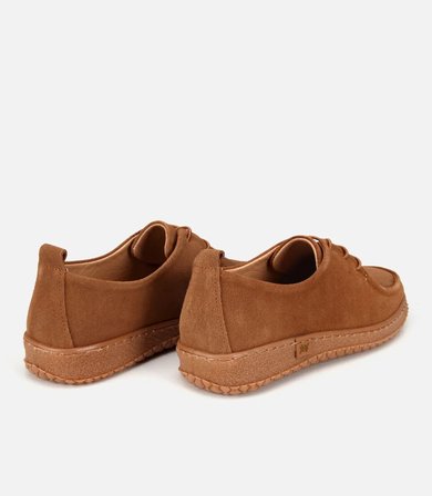 Kadın Süet Deri Taba Esnek Tabanlı Günlük Loafer