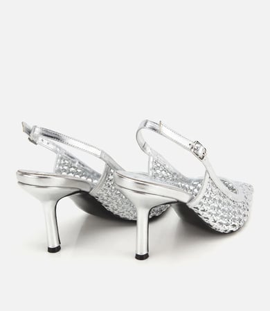 Kadın Lame Örgü Detaylı İnce Topuklu Stiletto