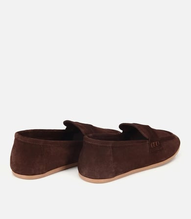 Kadın Süet Deri Kahverengi Yumuşak Dokulu Klasik Loafer