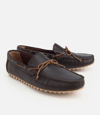 Erkek Deri Kahverengi Püskül Detaylı Günlük Loafer