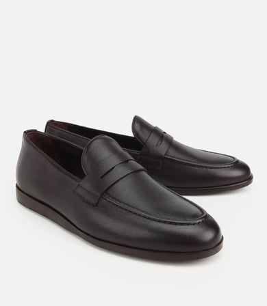 Erkek Deri Kahverengi Klasik Loafer