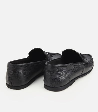 Erkek Deri Siyah Yumuşak Dokulu Günlük Loafer