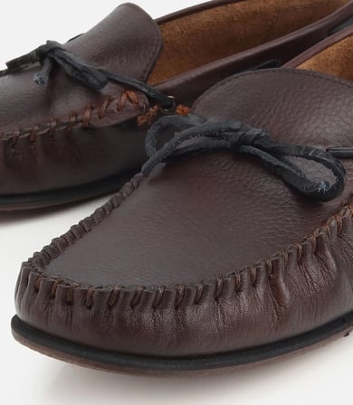 Erkek Deri Kahverengi Püskül Detaylı Yumuşak Dokulu Günlük Loafer