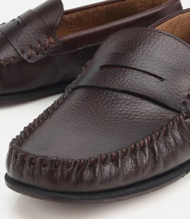 Erkek Deri Kahverengi Yumuşak Dokulu Günlük Loafer