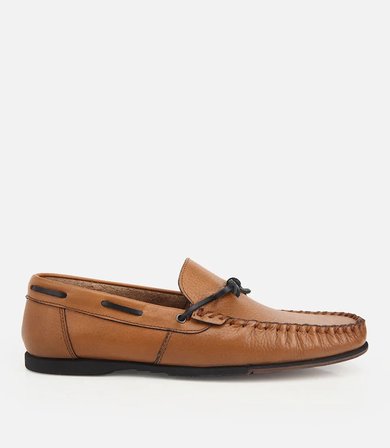 Erkek Deri Taba Yumuşak Dokulu Günlük Loafer