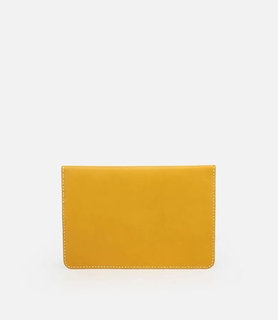 Erkek Deri Sarı iPad El Çantası