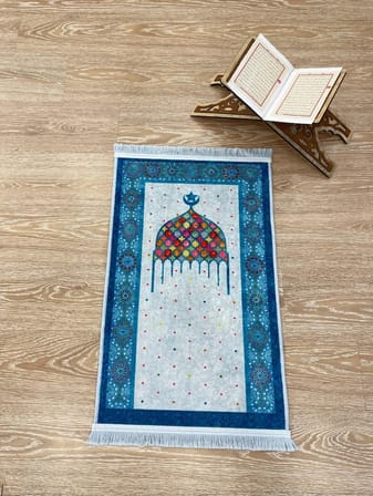Çocuk Seccadesi Mavi 60x100 Ebat