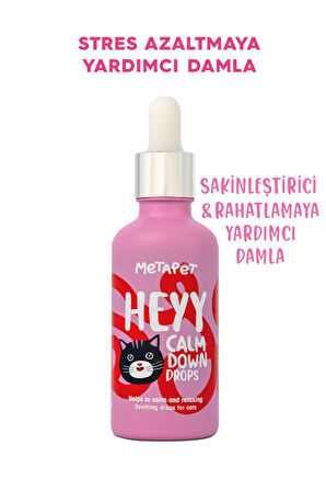 Kediler Için %100 Doğal Sakinleştirici Anti Stress Giderici Damla - Ilaç Değildir 50 ml