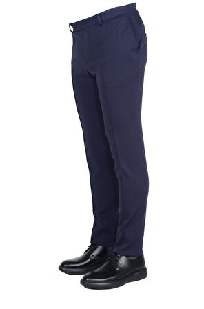 Cengiz İnler Yüksek Bel Tek Pile Çift Kemerli Erkek Pantolon