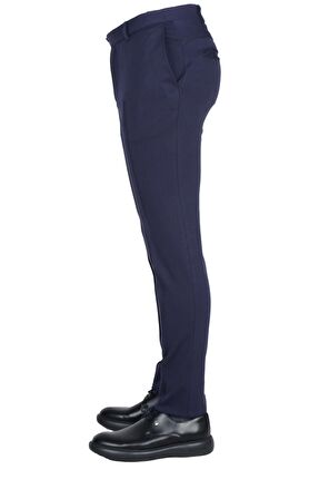 Cengiz İnler Yüksek Bel Tek Pile Çift Kemerli Erkek Pantolon