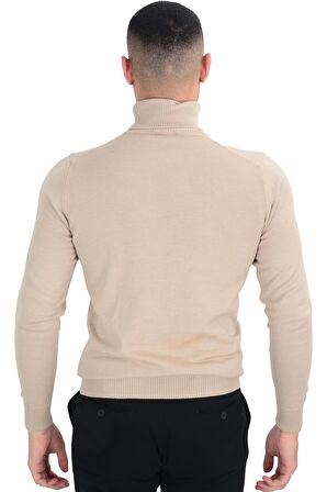 Cengiz İnler Tam Balıkçı Düz Slim Erkek Triko