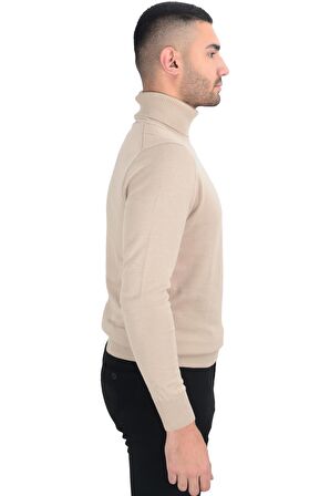 Cengiz İnler Tam Balıkçı Düz Slim Erkek Triko