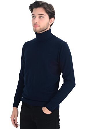 Cengiz İnler Tam Balıkçı Düz Slim Erkek Triko