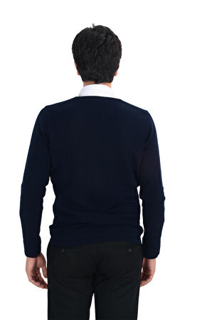 Cengiz İnler Cepli Düğmeli Erkek Triko Hırka