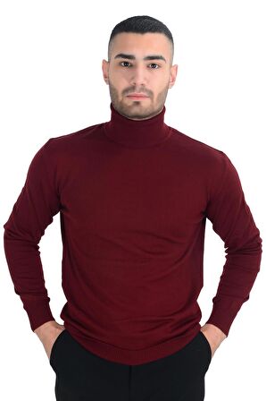 Cengiz İnler Tam Balıkçı Yaka Yünlü Erkek Triko Kazak