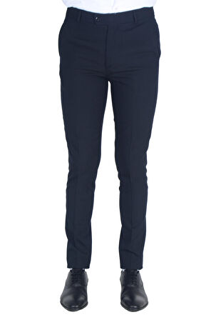 Cengiz İnler Düz Kumaş Erkek Slim Fit Pantolon