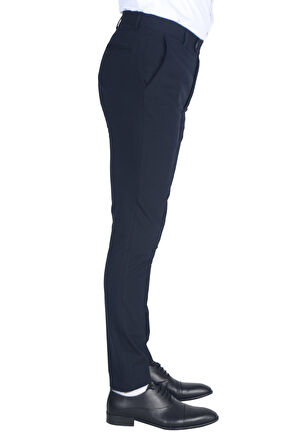 Cengiz İnler Düz Kumaş Erkek Slim Fit Pantolon