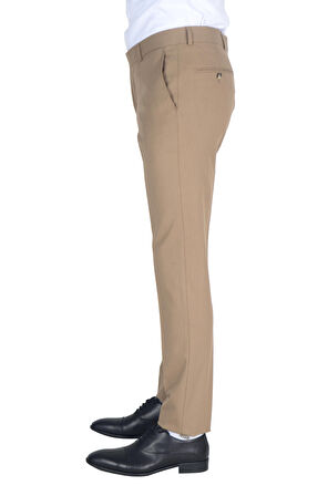 Cengiz İnler Düz Kumaş Erkek Slim Fit Pantolon