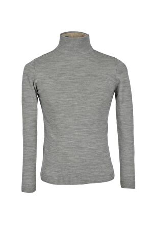 Yarım Balıkçı Düz Triko Slim