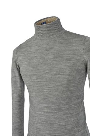 Yarım Balıkçı Düz Triko Slim