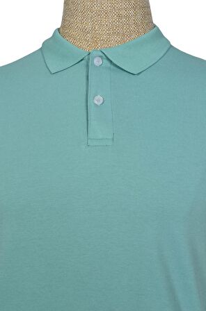 Polo Yaka Düz T-shirt Slim